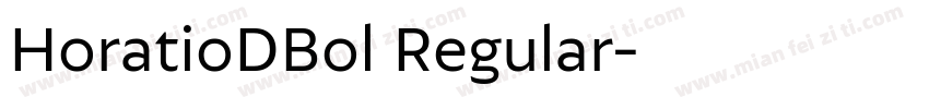HoratioDBol Regular字体转换